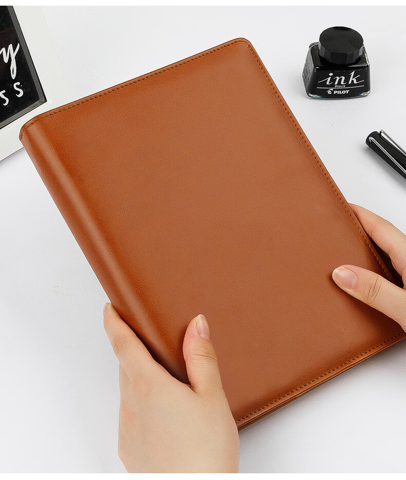 Faramon A5 Detachable Loose-Leaf Binder Ring Soft Leather Notebook Stationery Journal Business Notebook Customizable Logo 10