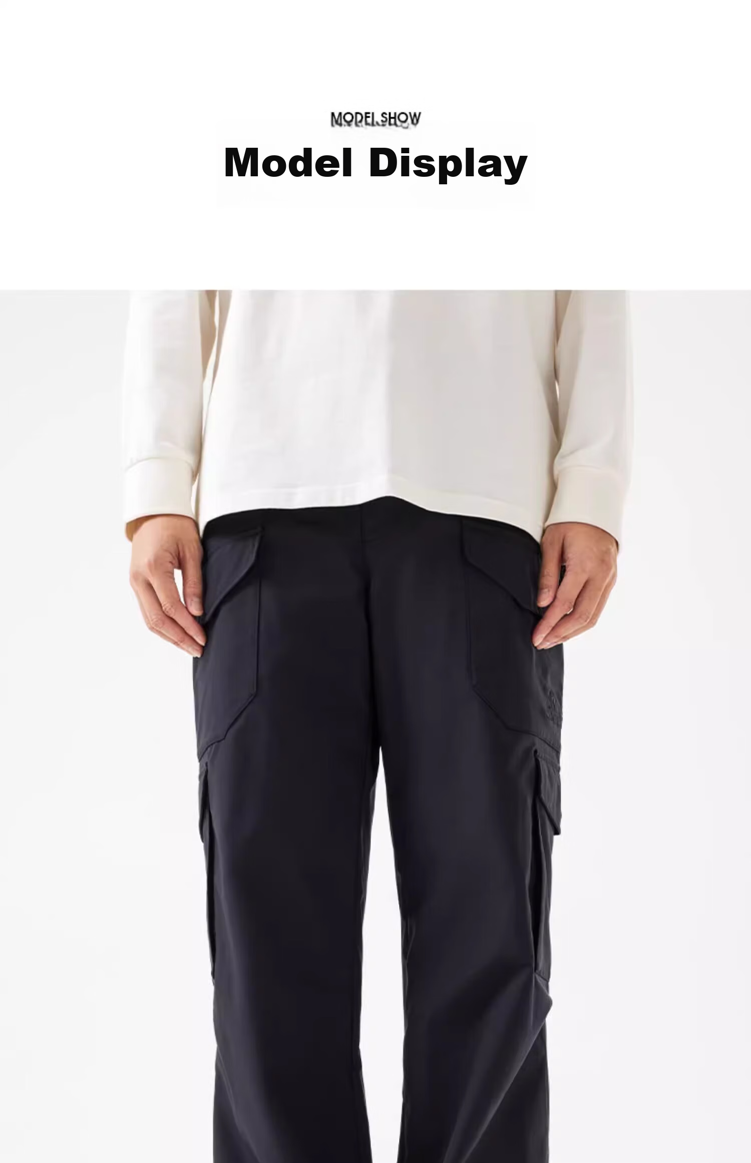 CAMEL [Wang Junkai Style] Men's Wide Straight Leg Fleece-Lined Outdoor Functional Cargo Casual Pants 8803 20