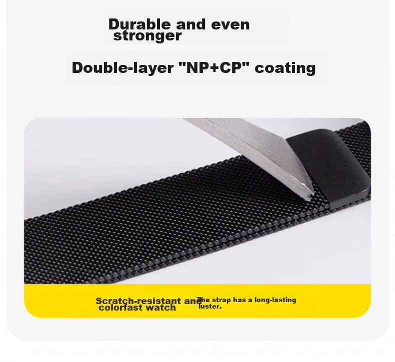 KOVL Compatible with OPPO Watch 4 Pro/OPPO Watch X2/X Watch Strap, Steel Milanese Magnetic Buckle, Strong Magnetic Clasp, Breathable Stainless Steel Wristband 5