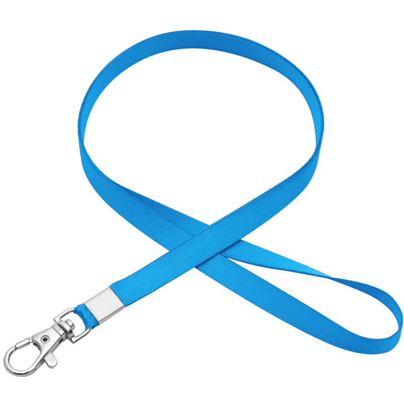 UHOO 6741-6 ID Card Lanyard (1.0cm Wide), Sky Blue, 6 Pieces/pack, ID Card Holder for Work Badge, Employee ID Card, Chest Card, Bus Pass Holder, Student Meal Card Lanyard