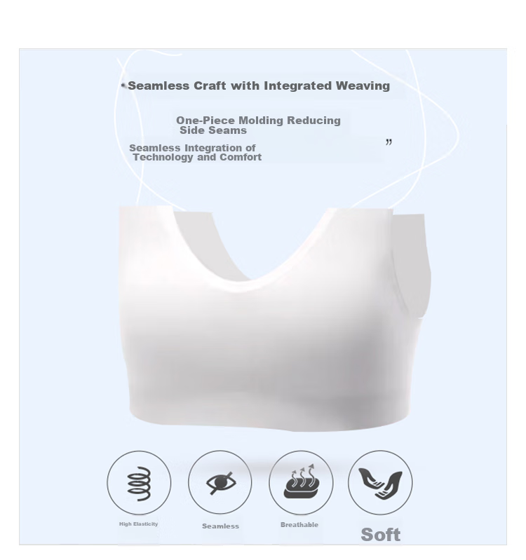 Aimer Children's And Girls' Bra One-Piece Knit Top, Big Girl Cloud Girl First Stage Short Vest [Breeze] AJ1155721 Pink 150 4