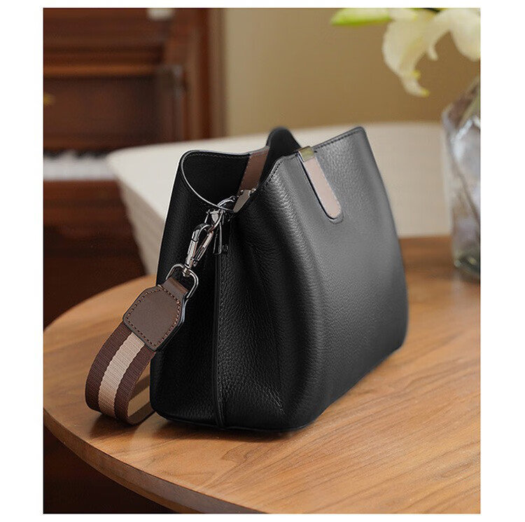 Laorentou Top-Grain Leather Women's Handbag, Large Capacity Mom Bag, Shoulder Crossbody Bag, Girlfriend Valentine's Day Gift for Wome 10
