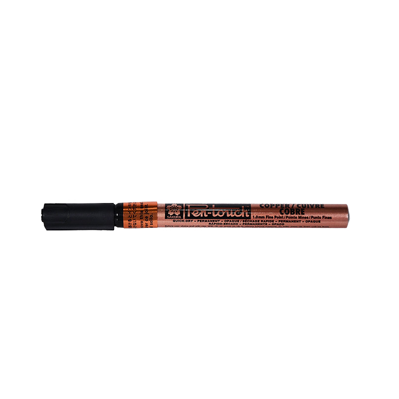 SAKURA Paint Marker Rose Gold 1.0mm Signature Pen Highlighter Marker Business Star Signature Check-In Pen Waterproof Non-Fading Gold Touch-Up Paint Hand Drawing