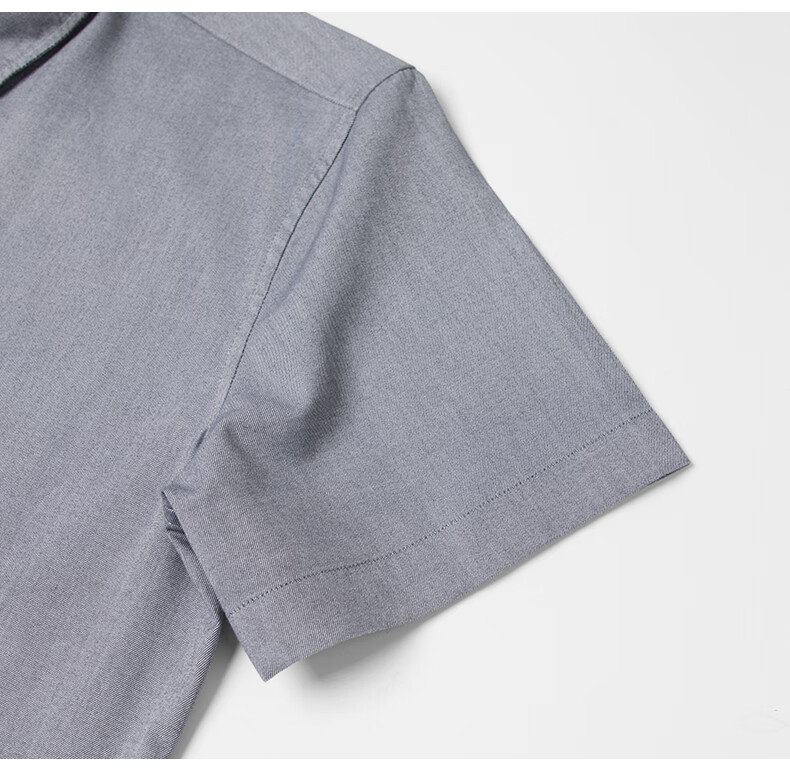 BLACKMONDAY Premium Pure Cotton Shirt for Men, Short-Sleeved Summer All-Cotton Versatile Casual Flannel Business Wrinkle-Free Dress Shirt 13