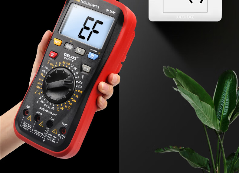 Delixi Electric High-Precision Digital Multimeter Multifunctional Digital Voltage Tester DEM11+ 10