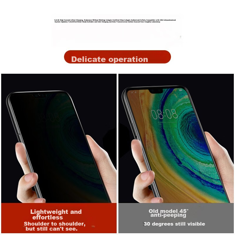 Защитное стекло Smorss для Huawei Mate30, полноэкранное HD, антишпионское, закаленное, против отпечатков пальцев