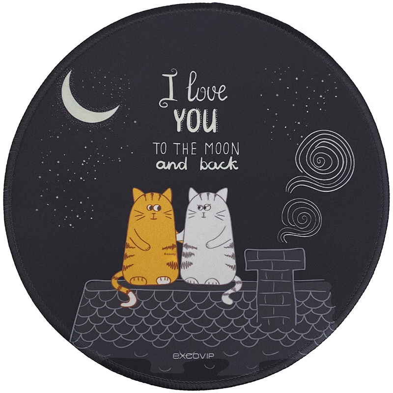 EXCO Don't Go to Work? Stay Mini Mouse Pad Small Size Oval Computer Desk Mat Fine Surface Gaming Keyboard Small Pad Portable Washable 0552 2