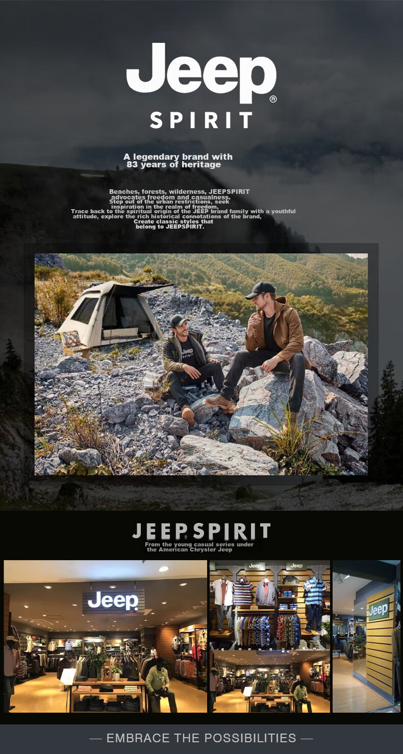 JEEP SPIRIT Men's Two-Piece Set for Autumn Wear, Loose-Fitting Stand-Collar Sweatshirt with Casual Pants, Athletic Running Outfit in Black, Slimming Effect 1