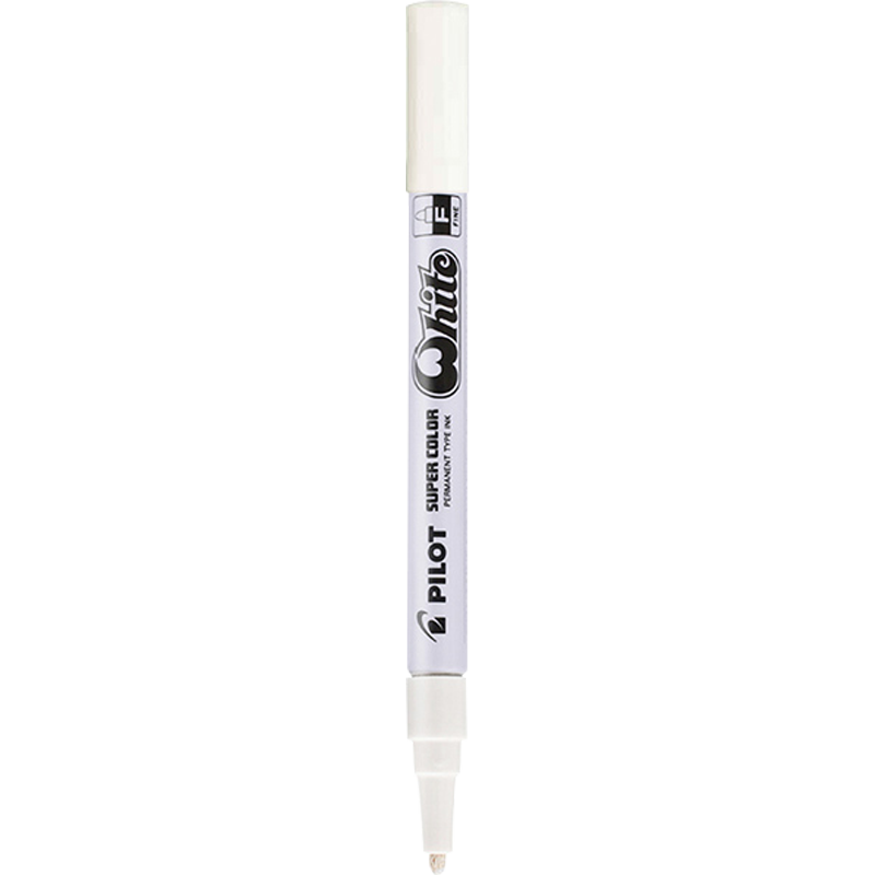 PILOT Marker Pen, Art-Specific, Elementary School Student Paint Pen, Marker, Line Drawing Pen, Outlining Pen, Stationery Office Supplies, SC-W White Small Size