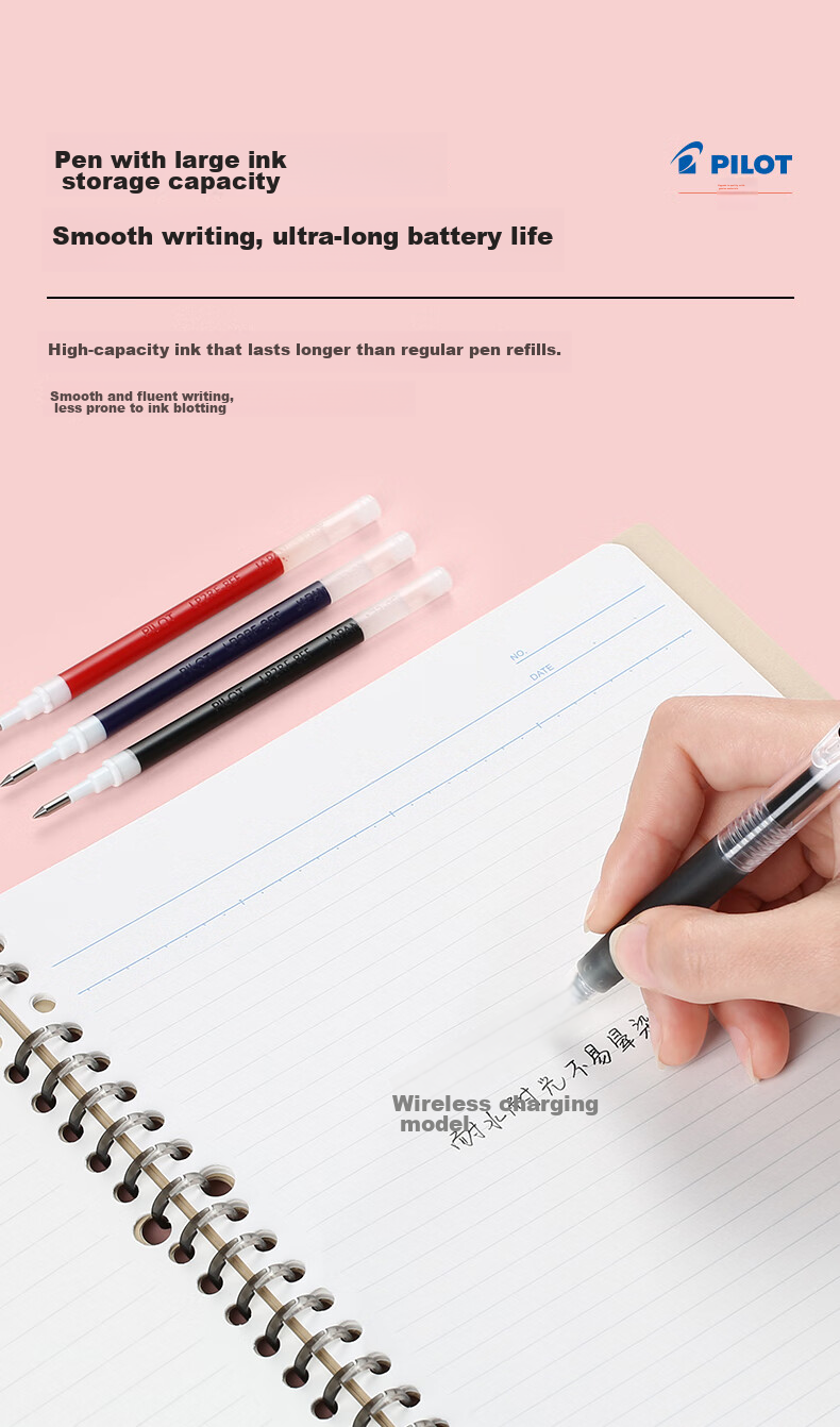 PILOT Juice Refill Pen Cartridge, 0.38mm Black Gel Ink, Bullet Tip, Signature Pen, Writing Practice Pen, Refill, Original Imported Stationery, LP2RF-8UF Single Piece 5