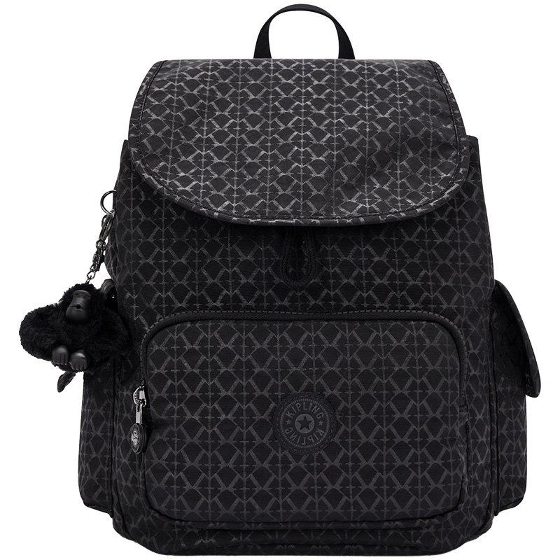 Kaplin Spring Summer New Backpack Monkey City Pack S Black Letter Print Birthday Gift