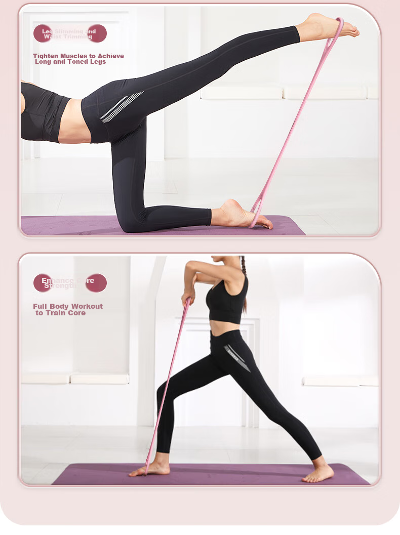 Li-Ning Eight-Shaped Resistance Band for Women's Shoulder Opening And Back Stretching, Elastic Band for Home Fitness Equipment, Full Body Workout And Yoga 15