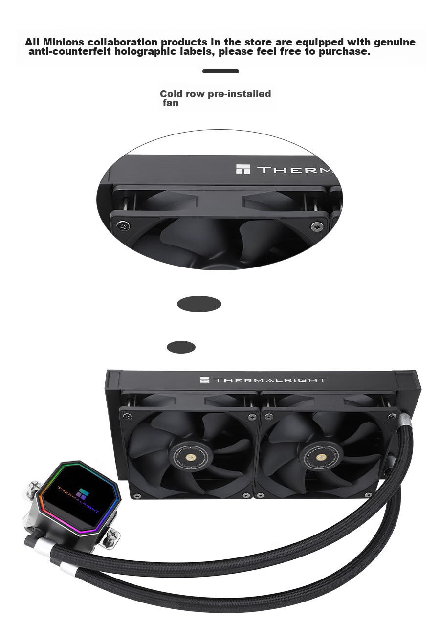 Thermalright Frozen Prism 240 WHITE ARGB Ice Prism All-In Liquid Cooler CPU Heat Sink FP 240 WHITE ARGB 10
