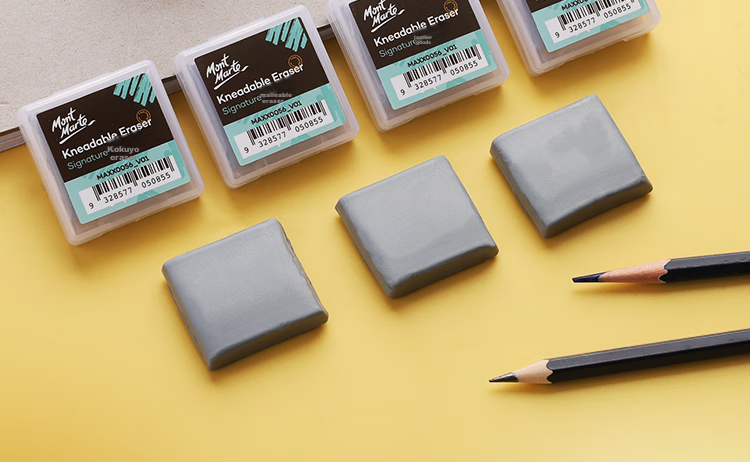 Mont Marte Sketching Eraser Set of 2, Art Pencil Drawing Eraser for Students, No Residue Charcoal Drawing Eraser MAXX0004 8
