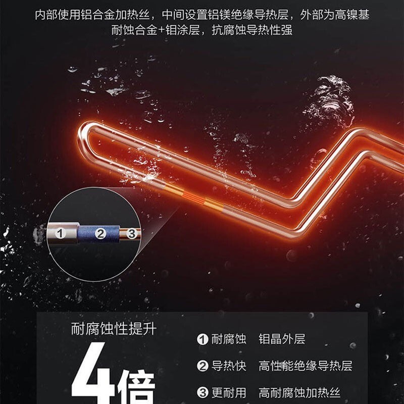 海尔（haier）储水式电热水器家用小体积小空间租房淋浴安全大容量开机即热卫生间电热水器 50升EC5001-PC1