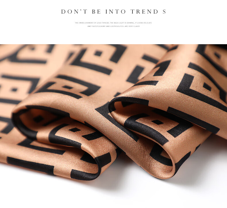 Hangsilu Silk Scarf for Men, Square Scarf, Formal Wear, Mulberry Silk Necktie, High-End Birthday Gift, Mid-Autumn Festival Present for Dad Or Husband 2