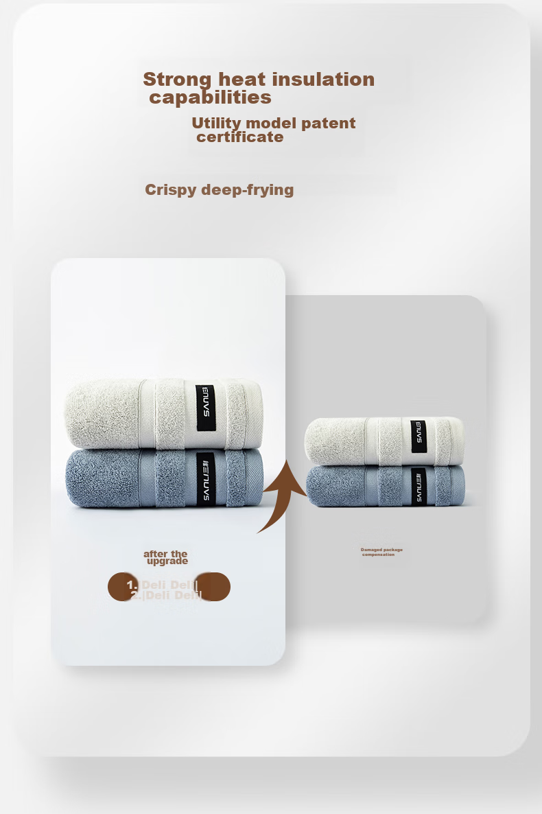Sanli Towel, High-End Five-Star Hotel Quality, Thickened Adult Sports Towel for Men's Bathing, Pure Cotton, 2 Pieces 4