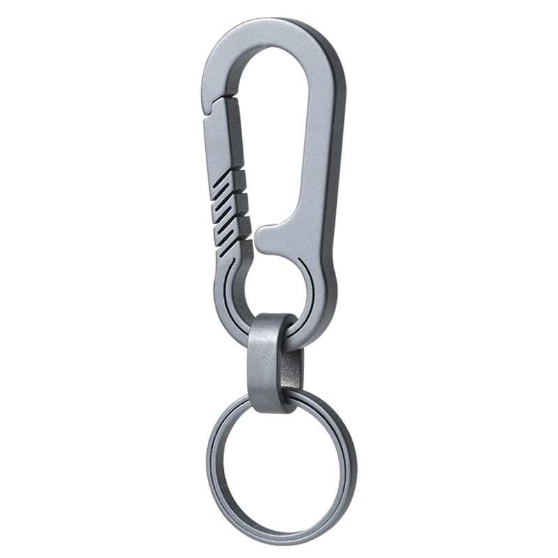 YORA Titanium Alloy Car Keychain, Compact Men's PLUS Key Ring, Waist-Hanging Key Holder, Key Chain Pendant
