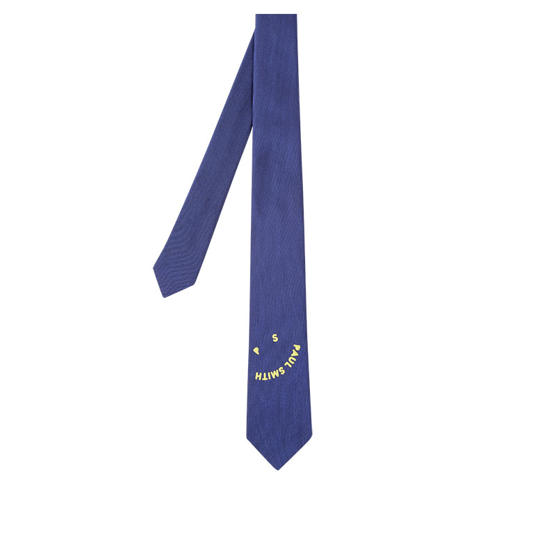 保罗史密斯 paul smith 21春夏男士钴蓝色创意印花领带 m1a-0tie-ft
