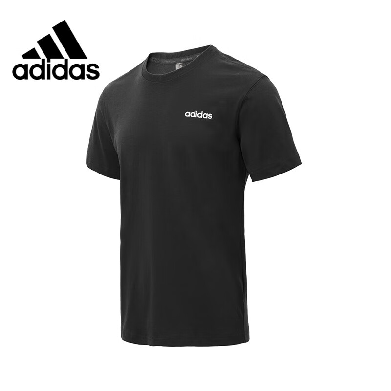 Adidas Cotton Short-Sleeve T-Shirt for Men, Round Neck Undershirt, Casual Versatile Top, Men's Clothing, Size 3XL 10