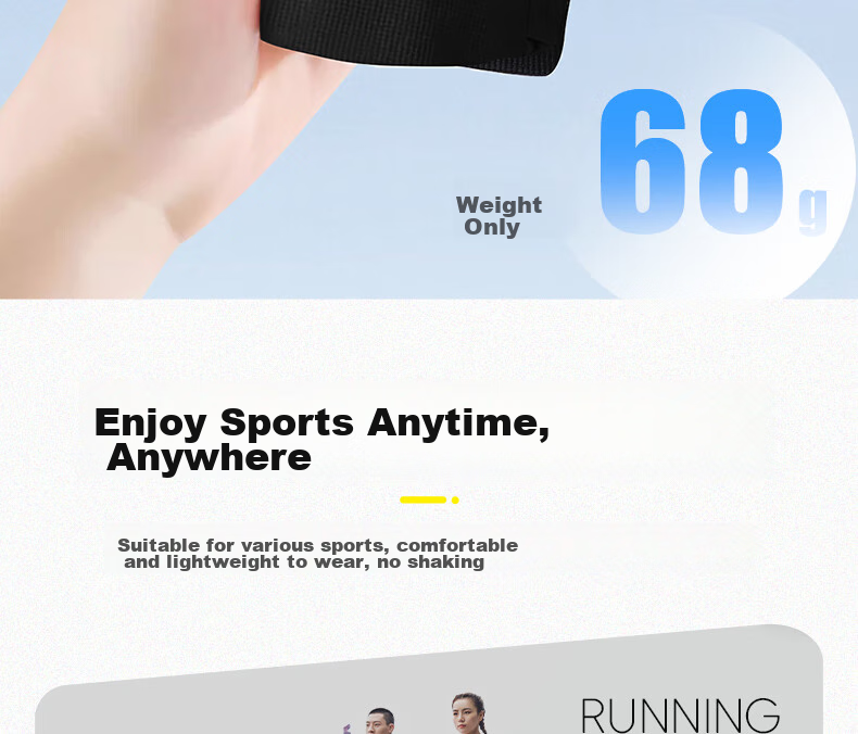 Li-Ning Running Waist Pack for Men And Women, Phone Pouch, Professional Breathable Marathon Essential Sports Belt with High Elasticity 15