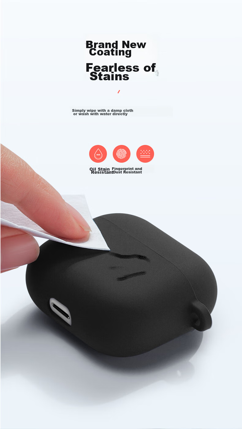 ESR Compatible AirPods 3 Case, 2021 Apple Third-Generation Wireless Bluetooth Earphone Cover, Silicone Ultra-Thin Charging Shockproof Case with Hook for Anti-Loss Storage Box, Red 8