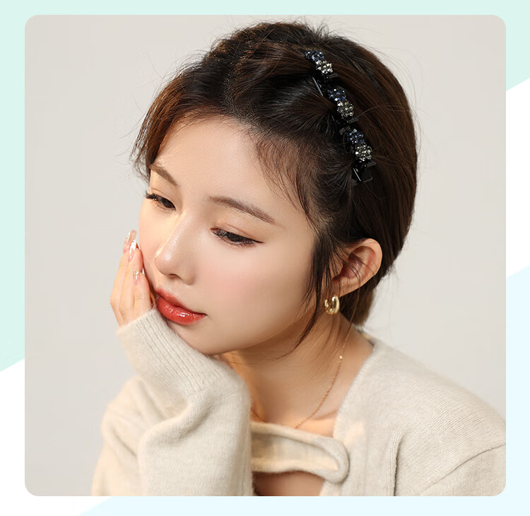 CHIMERA 2 Pieces Bangs Side Clips, Korean Internet Celebrity Barrettes, Duck Bill Clips for Women, Hairpins, Mid-Autumn Festival Gift 12