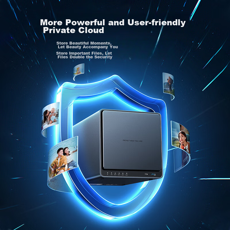绿联 私有云DX4600 Pro 四盘位Nas网络存储个人云硬盘服务器相册备份文件同步 手机扩容适用iPhone16