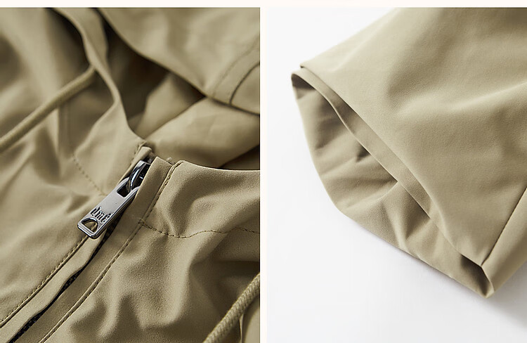 Dme [Dare to Act] Spring And Autumn High-Tech Triple-Protection Hooded Elegant Pleated Petite Short Women's Jacket 8