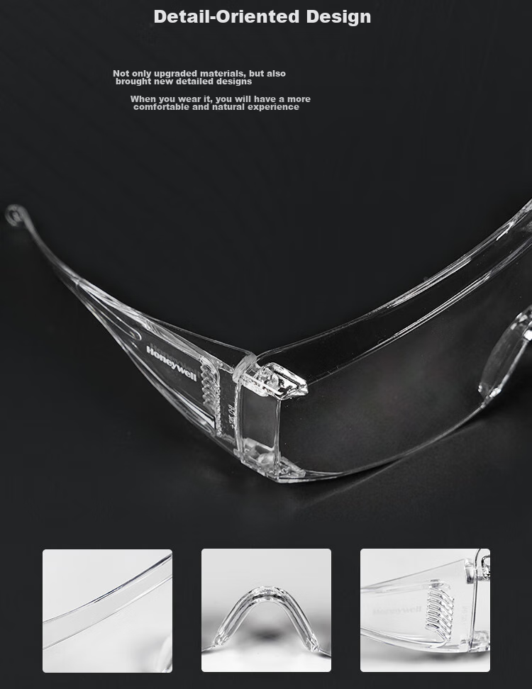 Honeywell Safety Goggles S300A Protective Eyewear Windproof Sandproof for Men And Women Dustproof Anti-Fog Clear Lens 300100 11