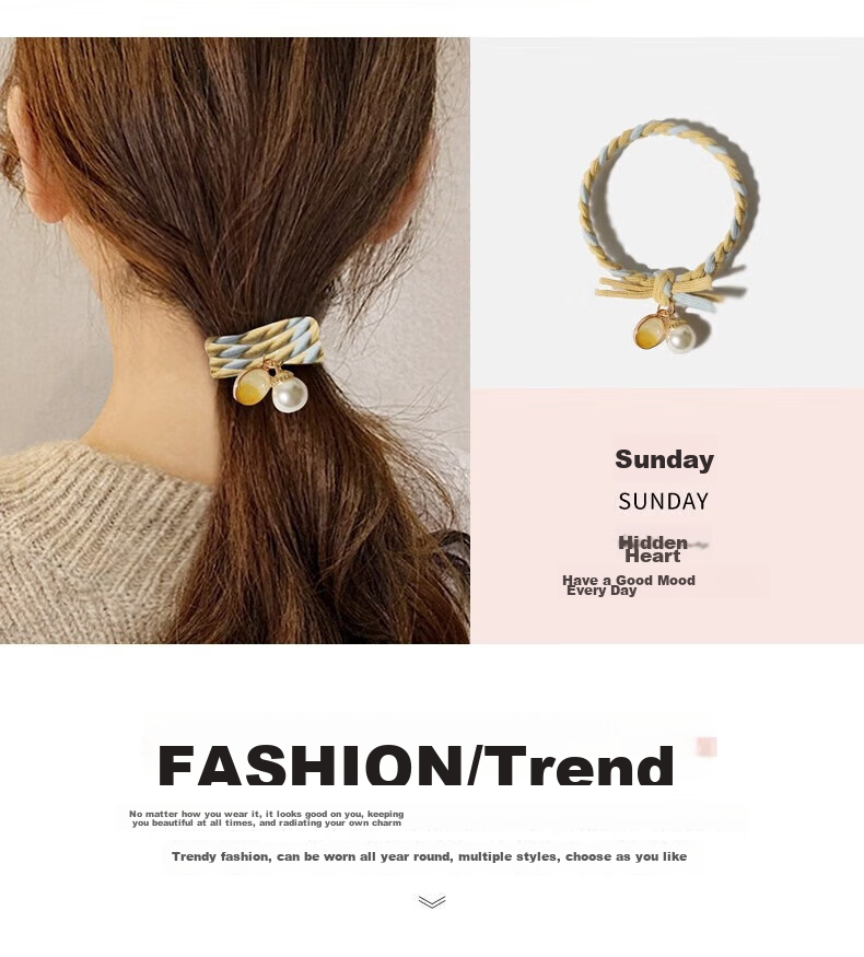Gunai Hair Ties, Scrunchies, Ponytail Holders for Women, High Ponytail Accessories, Birthday Gifts for Girls, Elegant And Stylish 7