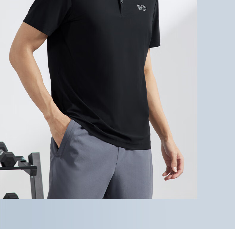 361° Men's Short Sleeve T-Shirt Spring Summer Polo Shirt Sportswear Fitness Loose Ice Silk Sun Protection 652524103D-6 30
