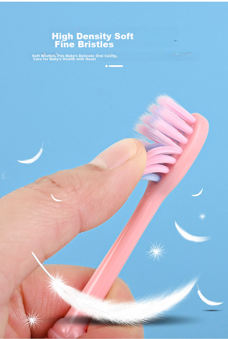 BRUSHING BEAR Children's Toothbrush Soft Bristles for Ages 3-6 to 7-8 Boys And Girls Elementary School Students Teething Period 8-Pack 4