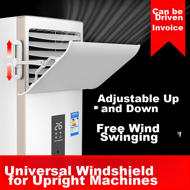 XIAOHUANGHOU Floor-Standing Cabinet Air Conditioner Wind Deflector, Anti-Direct Blowing, No Drilling Required, Adjustable Multi-Angle, 20*70CM