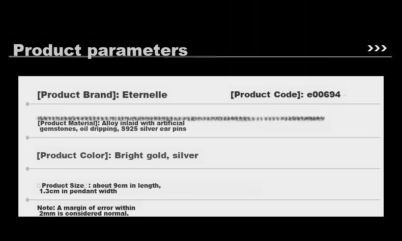 Eternelle [National Trend Design], French Eternal Dragon Scale Earrings, Luxurious High-End Ear Jewelry, Zodiac Year Gift 3