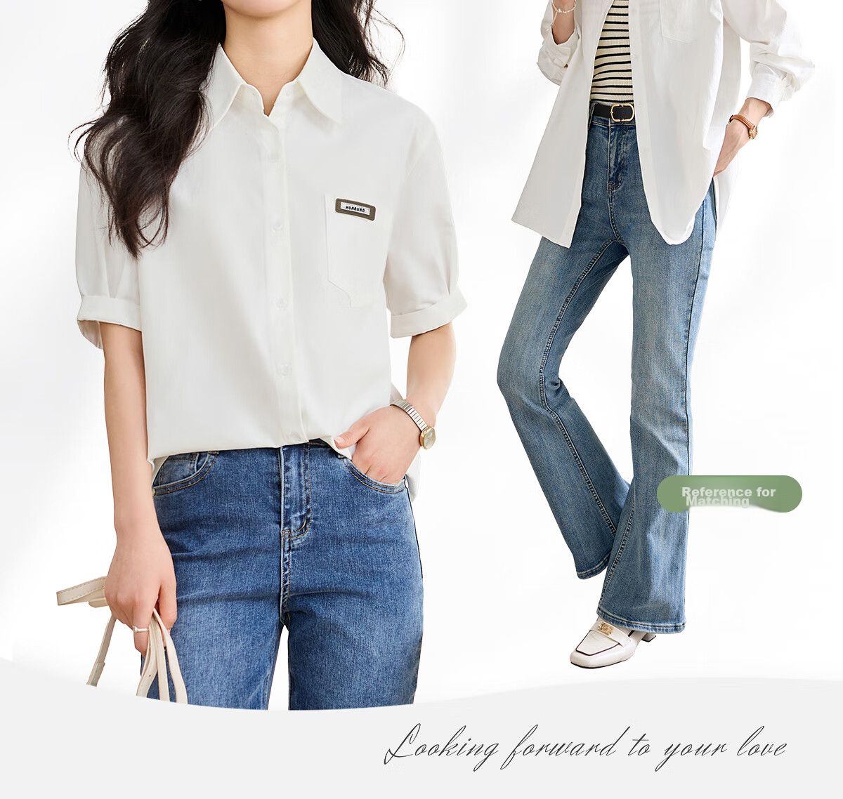 Taxiang Long-Sleeve Shirt for Women, Office Wear, Commuter White Shirt, Casual Loose Versatile Blouse Cardigan T141C2720 7