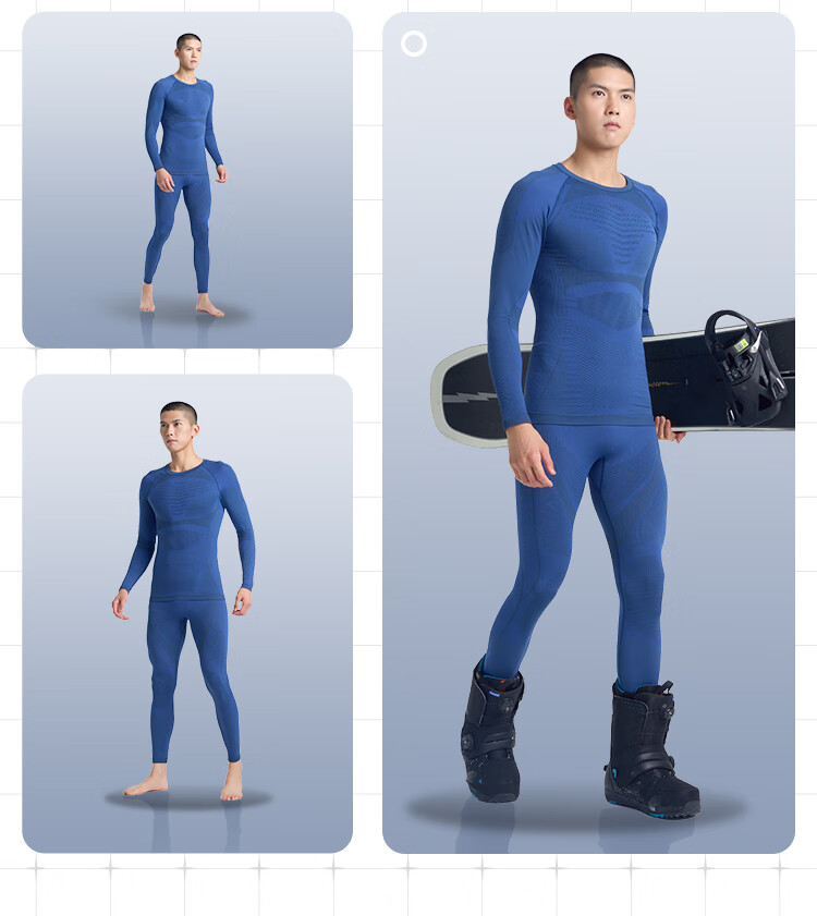 UTO All-Terrain Ski Compression Quick-Dry Shirt, Women's Functional Underwear, Outdoor Sports Warm Set, Lime Green, M 4