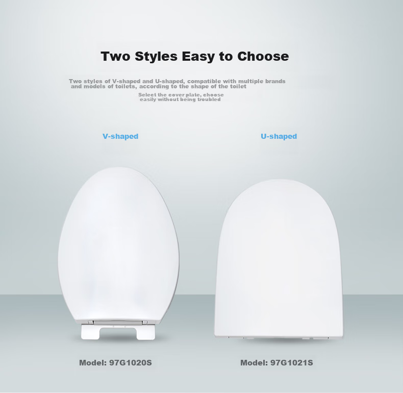 JOMOO Toilet Seat, Universal U-Shaped Toilet Cover, Quick-Release Slow-Close Toilet Ring, Toilet Accessories, 97178-00 4