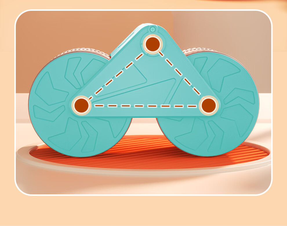 PROIRON Puli'ai Ab Wheel with Automatic Rebound Elbow Support, Dual Wheel Ab Roller, Plank Support Abdominal Muscle Wheel, Elegant Blue 19