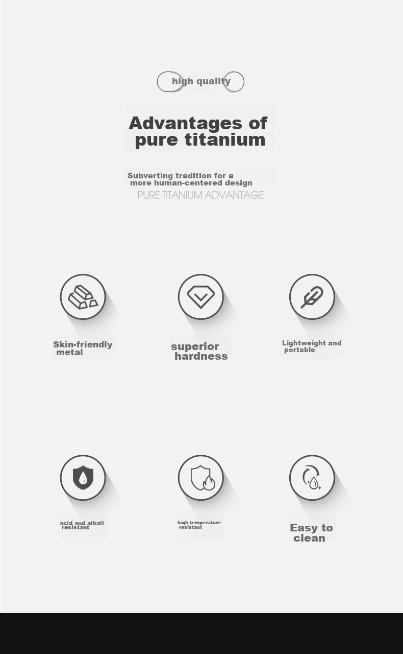 YORA Pure Titanium Medium-Sized Pill Box Pendant, Portable High-End Sealed Emergency Mini Medicine Bottle Keychain Pendant 1