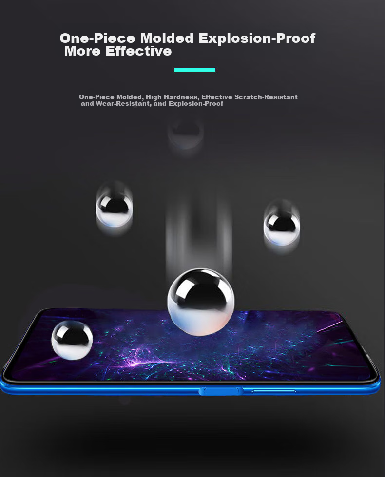 HotFire Full Screen Tempered Glass Film for Huawei P30, Full Screen Protective Film for Huawei P30, Non-Water-Cooled Full Glass Film, Black 7