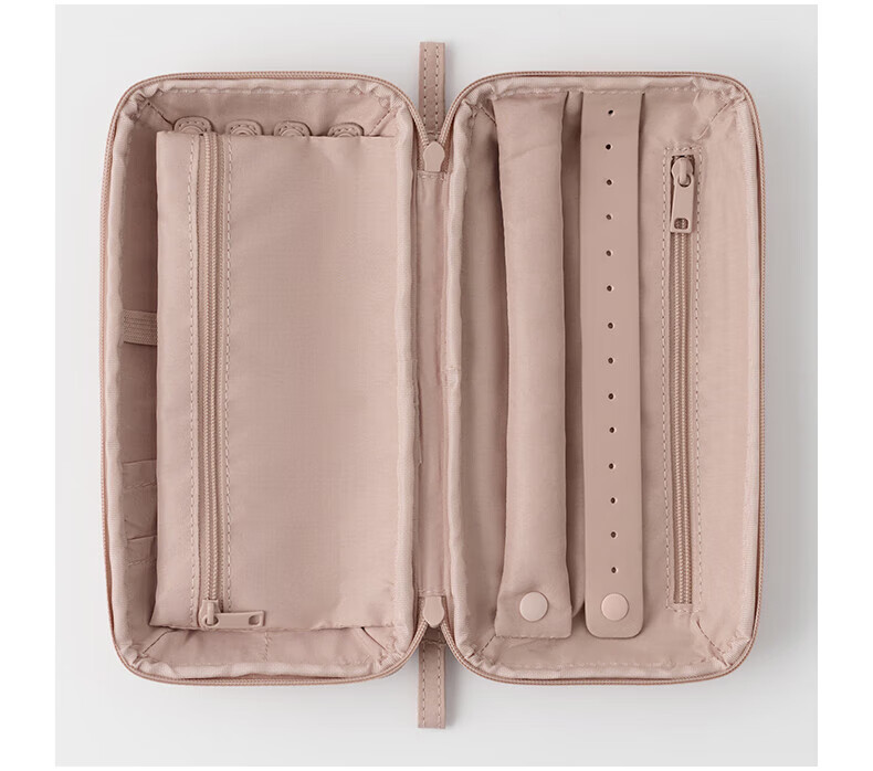 MUJI Polyester Jewelry Bag, M Pink Rice Color 11