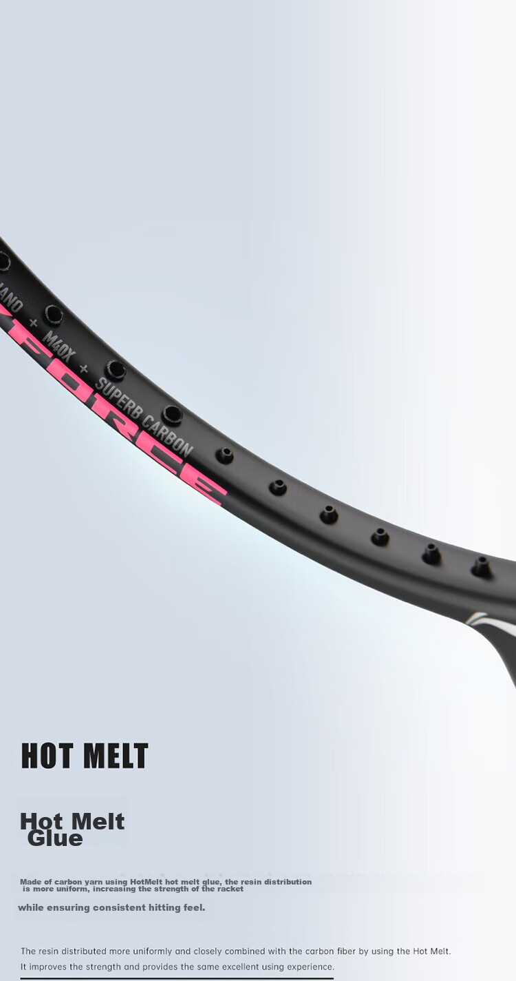 Li-Ning Badminton Racket Thunder 80 Black Gold, 4U6 Unstrung Racket, Offensive Type, AYPT271-46 5