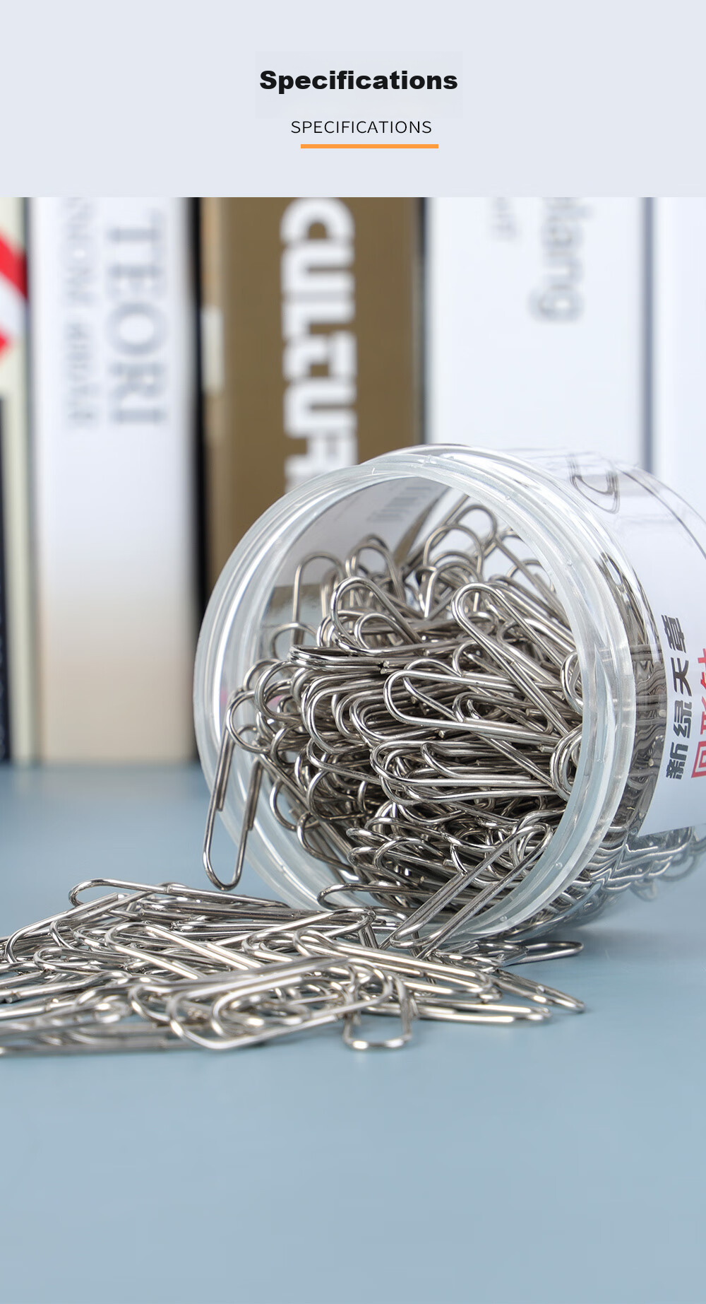 TANGO [Super Value Low Price] #3 29mm Nickel-Plated Paper Clips, 200 Pieces/tube, Metal Rust-Proof Binder Clips for Office Organization And Document Storage, Stationery Supplies, Pins for Sweaters 8