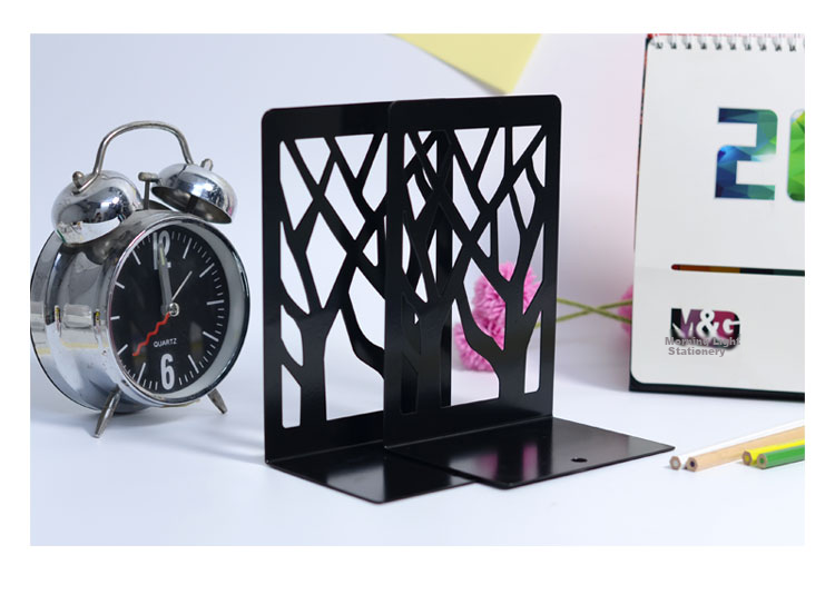 M&G 50cm Extendable Desktop Bookend, Simple Metal Bookshelf for Tabletop Storage, Large Bookend, Sky Blue ABS917C522 1