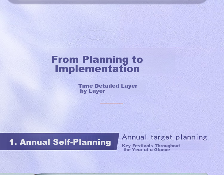 Ujia 202 Daily Planner, Work Schedule Efficiency Manual, Skin-Friendly Business Notebook, Time Management And Goal Planning, Office Journal, Customizable, Gray-Blue 7 7
