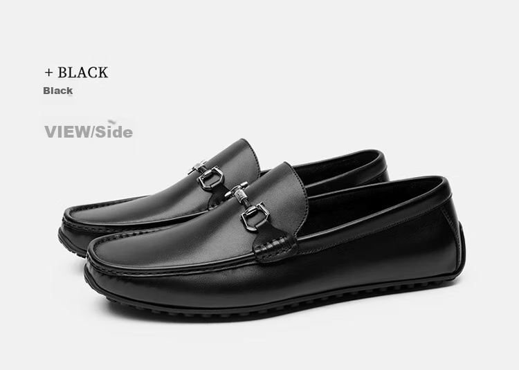 Goldlion Men's Loafers, Slip-On Shoes, Lightweight And Comfortable, Business Casual Shoes, G567310469AAB, Black, Size 41 19