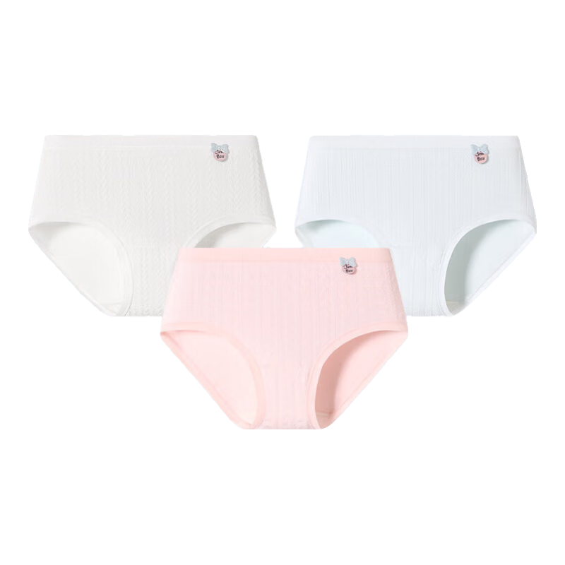 Jiusuiban Butterfly Bow Children's Underwear, Girls' 50S Modal Jacquard Breathable Triangle Panties, Big Kids Ultra-Thin Sports Shorts