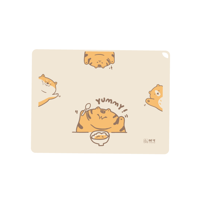 Shuke Placemat for Elementary School Students, Baby School Use Food Grade Silicone Mat, Children's Infant Lunch Table Thickened Feeding Pad