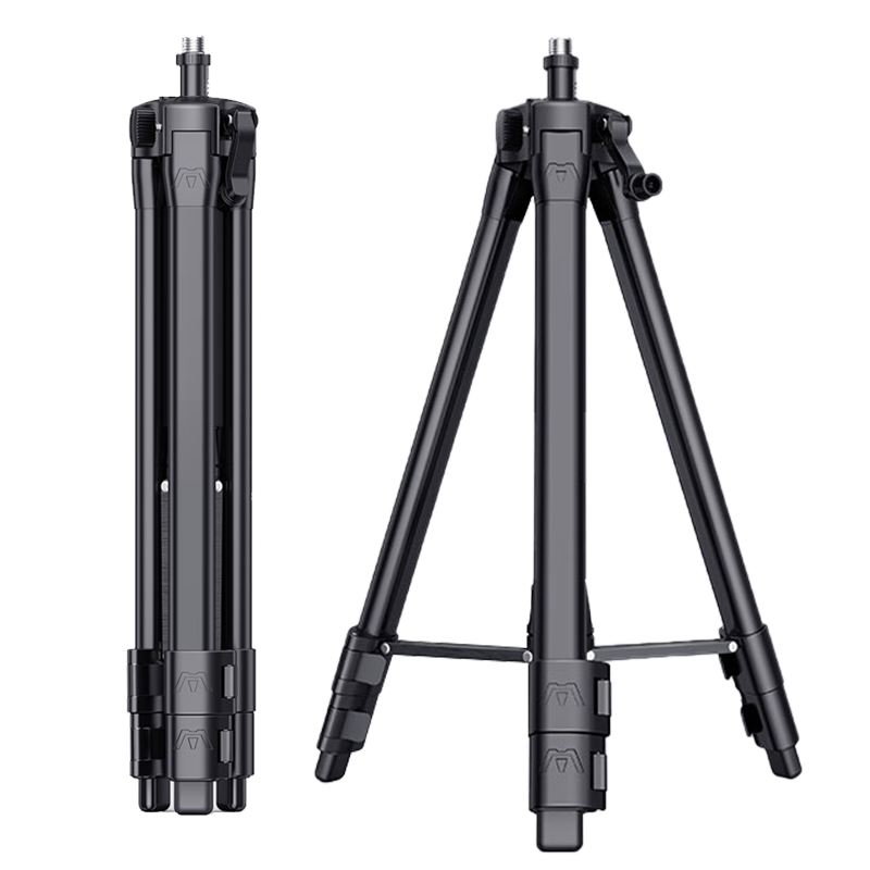 Zhunxin Level, Tripod with Ground Spirit Level, Extendable Tripod Stand, 1.5 Meters